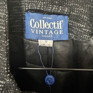 Collecting Vintage Sparkle Tweed Belted Jacket Sweetheart Neckline Size 12